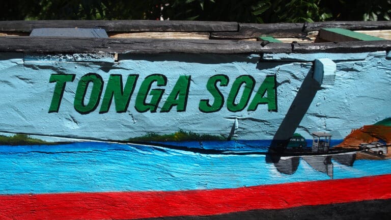 Tonga Soa Vezo Boot Nahaufnahme